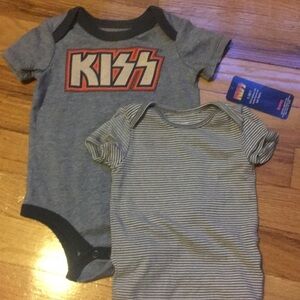Rockstar infant Onesie bodysuit bundle NWT KISS & Carter’s 6-9 months